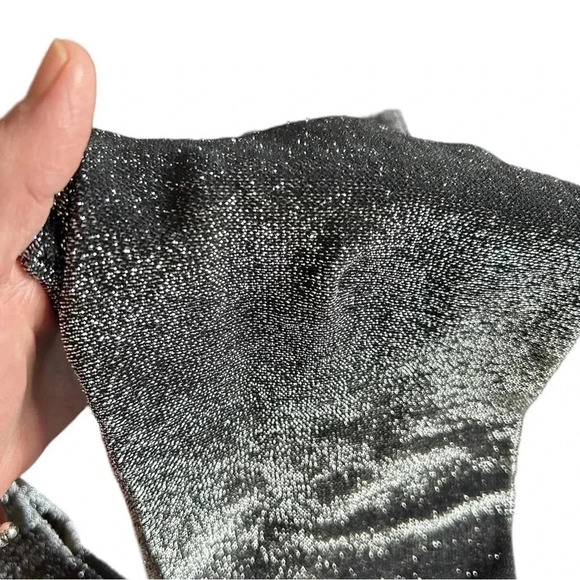 Silver sparkle high waisted tights - Picture 4 of 4